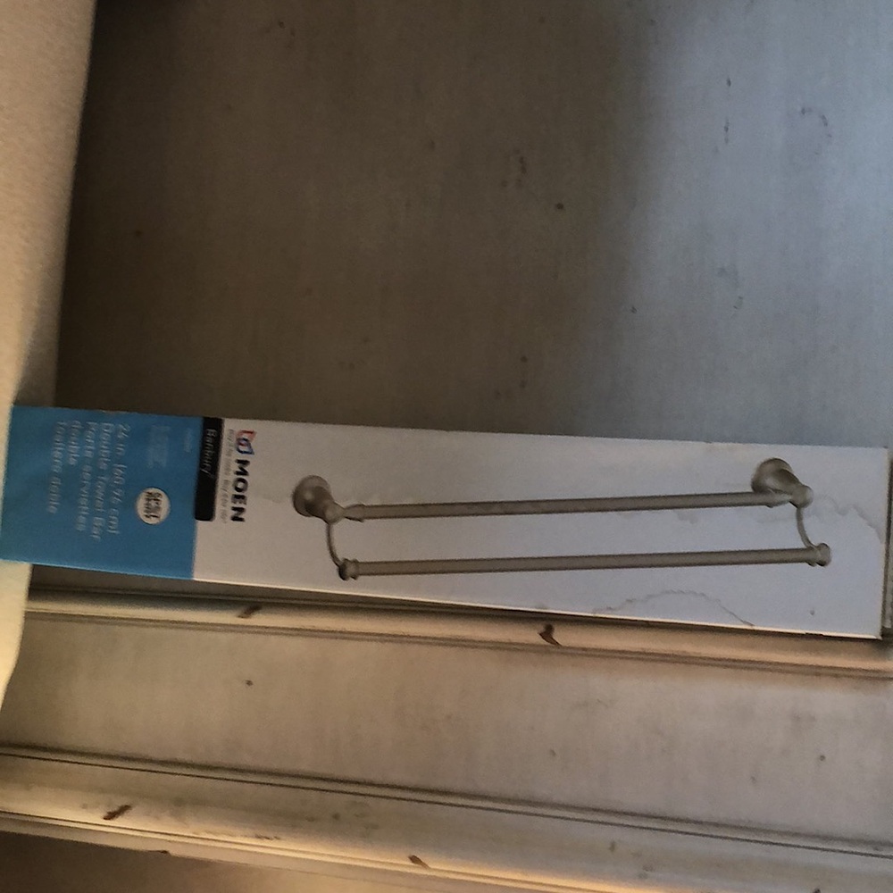 Moen Banbury Nickel Double Towel Bar